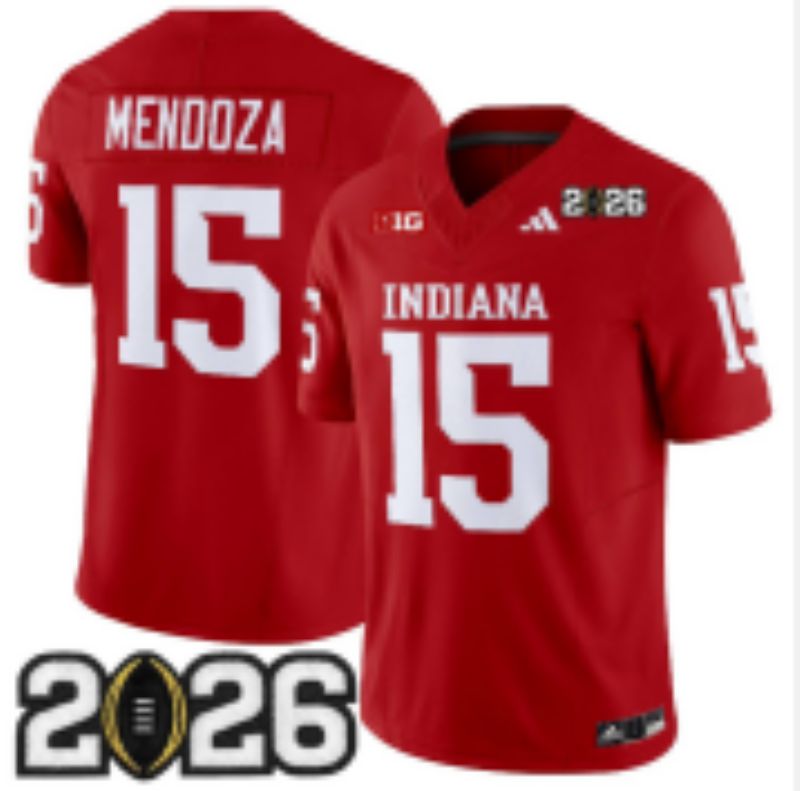 Men Ohio State Buckeyes #15 Mendoza Red 2026 NCAA Jersey 05